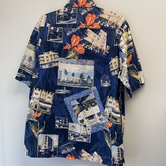 Keeler Bay surf side button front shirt Hawaiian M - Picture 5 of 5